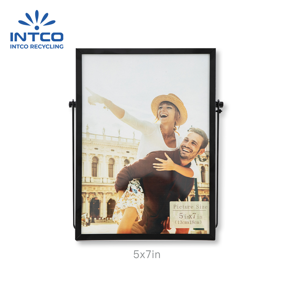 5x7in modern black metal photo frame